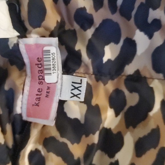 Kate Spade Leopard-Print Button-Front Central Puffer XXL NWOT - Picture 7 of 10